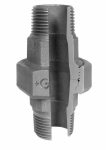 Screw connection no. 336 galvanised A/A R flat sealing Georg Fischer