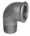 Angle 90° No.92 galvanised I/A Rp/R ISO/EN A4 Georg Fischer