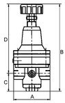 Precision pressure regulator IG bar Without gauge