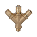Distributor NW7.2 AG with 3 couplings brass