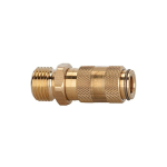 Quick-release coupling NW2.7, AG L Brass bright