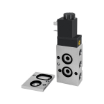 3/2 -5/2 Wegeventil IG 1/4", DN7, 1,5-10 bar Alu, Lochbild nach NAMUR, Federrückst