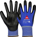 Assembly gloves, nylon/PU partially coated, blue Padua