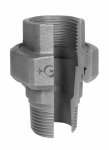 Screw connection no. 331 galvanised I/A Rp/R flat sealing ISO/EN U2 Georg Fischer