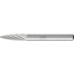 HSS burr K Z3 Ø L Shank 6 Pointed arch shape, horse