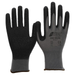 Gloves, nylon black, latex coating, EN 388 Nitras Nylotex 3520