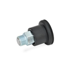 Mini-rooster met vergrendeling GN 822-7-C-ST Knop PA zwart