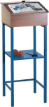 Staand bureau met houten schrijfblad HxBxD 1000x500x480 1