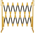 Barrier grille with stand LxH black/yellow