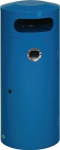 Afvalbak met asbak 70 l, D420xH1045 plaatstaal