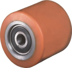 Fork roller polyurethane, ball bearing Ø W hub L orange ST rim, load capacity kg