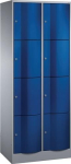Fächerschrank 2 5 Abteile HxBxT, Sockel Stahlblech