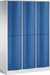 Fächerschrank 3 2 Abteile HxBxT, Sockel Stahlblech