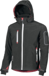 Softshell jacket black carbon, MG310 U-Power Don't worry Metropolis
