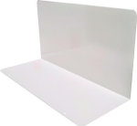 Buchstütze Multiplus T 200, lichtgrau Fachboden Tragfähigkeit 150 kg