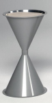 Standascher Kunststoff silber