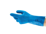 Handschuhe Latex Chemikalienschutz FDA L=320 blau Ansell AlphaTec 62-401