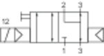 3/2-Wegeventil, Anschl. getauscht IG 1/4", DN7, 1,5-10 bar, NC, 1250l/min Lochbild nach NAMUR, Alu elo