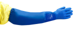 Handschuhe PVC Chemikalienschutz L=620 Armschützer blau Ansell Alpha Tec 23-201
