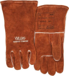 Schweißer-Handschuhe Rindspaltleder L=340, EN 388/407/12477 Ausführung A/B