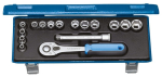 Socket spanner set 16-piece Gedore D 30 JMU-10
