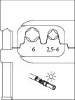 Crimp insert for Multi Contact MC Gedore