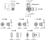 Mini-Verriegelung mit Schlitz GN 115.1-SCH-13,5