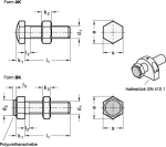 Stop screw GN with lock nut