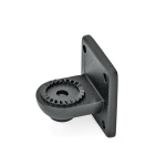 Aansluiting met klembeugel GN Aluminium RAL