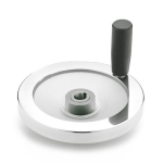 Handrad, Sicherheits-, mit Griff GN 321.5-125-K12-D-DR Nadellager, Druck-Einkuppeln