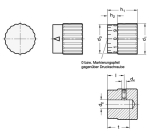 Rotary knob steel stainless