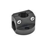 Fußklemmhalter GN 473-B10-ELS schwarz eloxiert