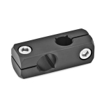 Kreuzklemmhalter GN 474-B10-B10-ELS schwarz eloxiert