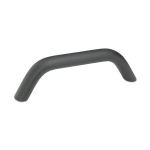 Handle front mounting GN 565.3-20-120-B-BL Polished aluminium