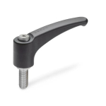 Adjustable clamping lever PA SG GN 604.1-78-M8-20-SG Elesa AG Stainless steel