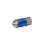 Pressure piece PA spot coating GN 615.3-M4-KN-PFB Stainless steel Spring pressure normal