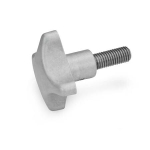 Cross-grip screw GN Stainless steel, aluminium handle