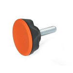 Star knob screw, upper part orange GN 636.4-56-M10-20-DOR Elesa 222451-C2