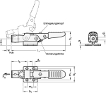 Locking tensioner with mechanism GN Stainless