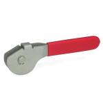 Lever with spiral eccentric GN stainless steel