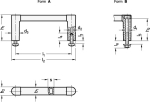 Device handle GN Anodised aluminium profile