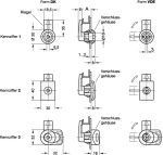 Lock for snap-in mounting GN Elesa