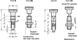 Locking bolt with knob GN lock