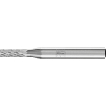 Carbide burr ZYA Z4 Ø L Shank 6 without face serration, horse