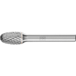 Carbide burr TRE Z4 Ø L Shank 6 Drop shape, horse