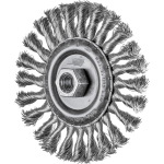 Stainless steel round brush Inox plaited, horse
