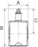 3/2-Wegeventil Serie Futura, elektrisch IG 2-10bar, Spule 24 VDC, 2,5 Watt, Baugröße 1 3