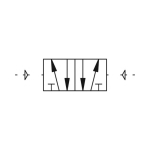 5/2-wegklep, robuust IG bistabiel, pneumatisch aan beide zijden