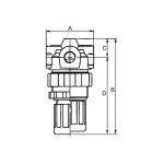 Pressure regulator Standard-mini series IG bar DN5, max 28 bar, incl. gauge