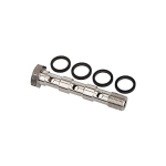 Banjo bolt AG L triple Nickel-plated brass